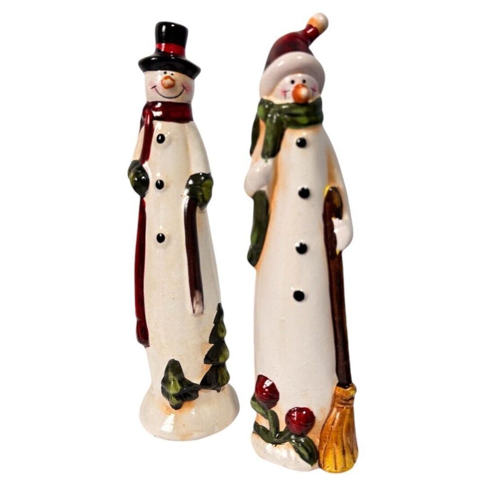 Unbranded 7.5" Christmas decor snowman ceramic